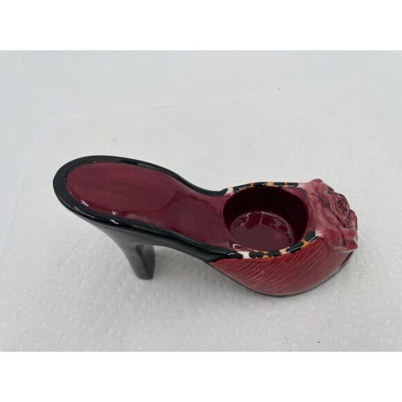 Ceramic High Heel Shoe Shaped Trinket Holder / votive By Home Interiors With Ros - Picture 3 of 7